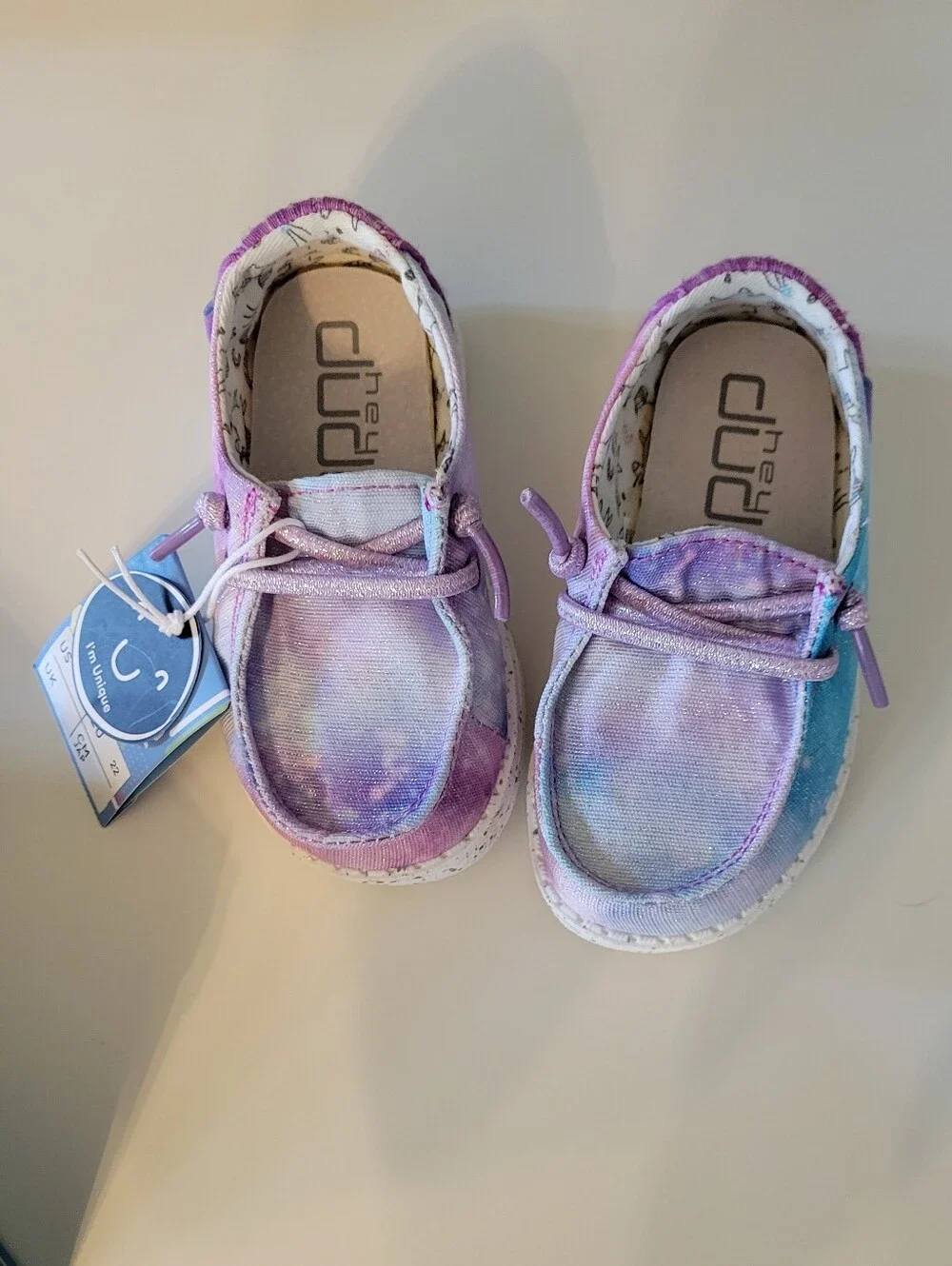 Wendy Toddler Tie-Dye Purple Slip-On Shoes 6